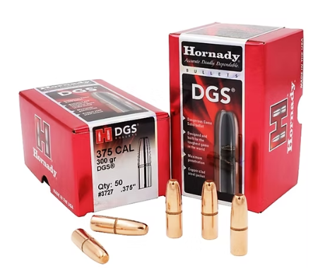 HORNADY 375 Cal. 375 300 GR DGS® Bullets (50)