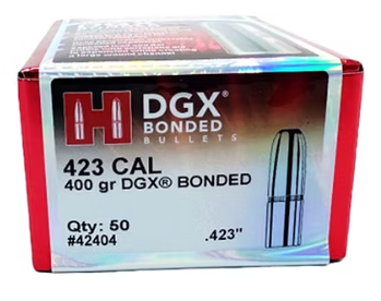HORNADY 423 Cal .423 400 GR DGX® Bonded Bullets (50) Hornady