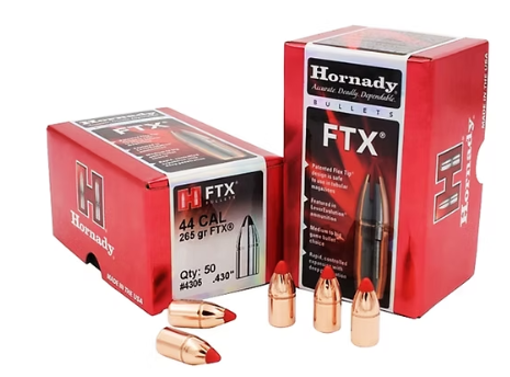 HORNADY 44 Cal .430 265 GR FTX® (444 Marlin) Bullets (50) Hornady