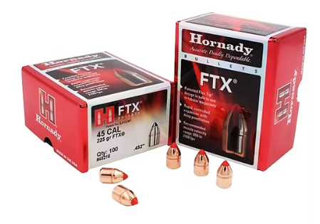 HORNADY 45 Cal .452 225 GR FTX® (45 Colt) Bullets (100)