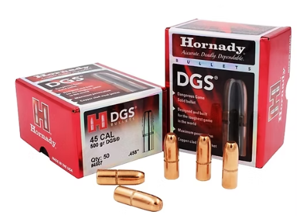 HORNADY 45 Cal .458 500 GR DGS® Bullets (50) Hornady