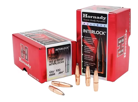 HORNADY 7mm .284 162 GR InterLock® BTSP Bullets (100) Hornady