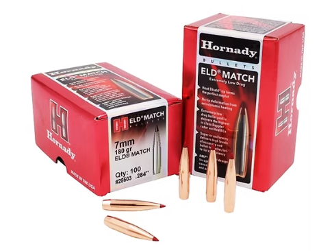 HORNADY 7mm .284 180 GR ELD® Match Bullets (100) Hornady