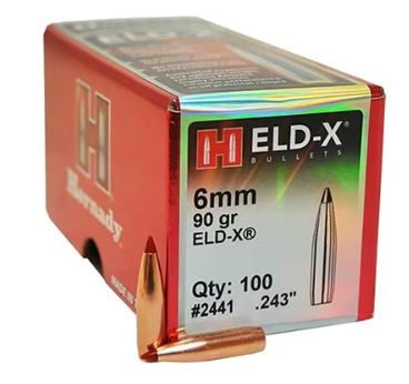 HORNADY 6mm .243 90 GR ELD-X® Bullets (100)