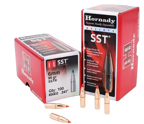 HORNADY 6mm .243 95 GR SST® Bullets (100) Hornady