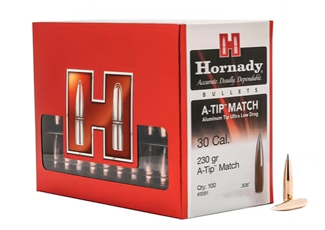HORNADY 30 Cal .308 230 GR A-Tip® Match Bullets (100) Hornady