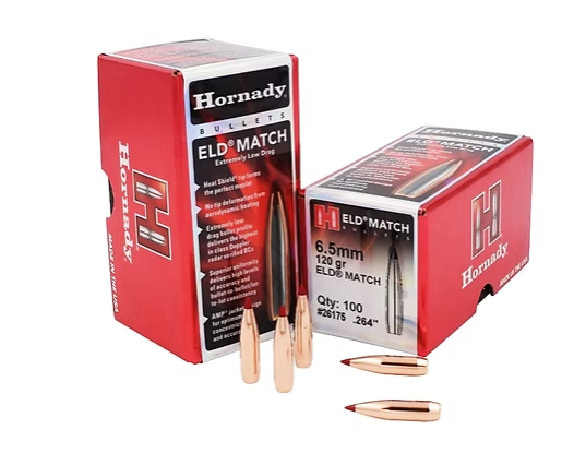 HORNADY 6.5mm .264 120 GR ELD® Match Bullets (100) Hornady