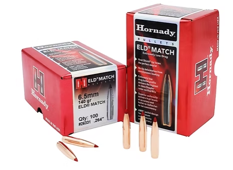 HORNADY 6.5mm .264 140 GR ELD® Match (100)
