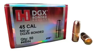HORNADY 45 Cal .458 500 GR DGX® Bonded Bullets (50) Hornady