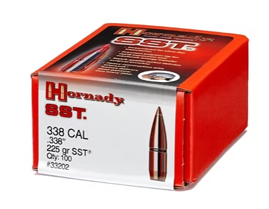 HORNADY 338 Cal .338 225 GR SST® Bullets (100)