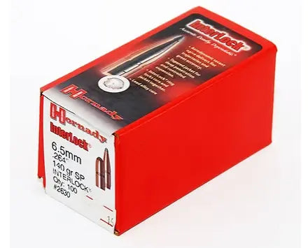 HORNADY 6.5mm .264 140 GR InterLock® SP Bullets (100) Hornady