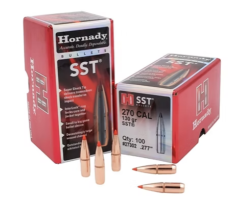 HORNADY 270 Cal .277 130 GR SST® Bullets (100)