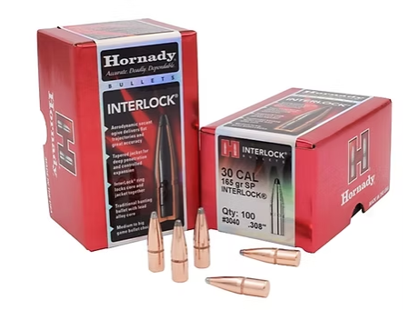 HORNADY 30 Cal .308 165 GR InterLock® SP Bullets (100) Hornady