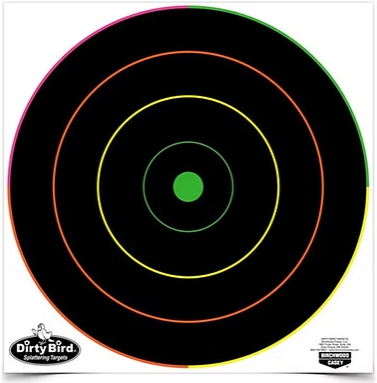 BC DIRTY BIRD® 12 INCH Multi-Colour Bull's Eye Target (1) Birchwood Casey