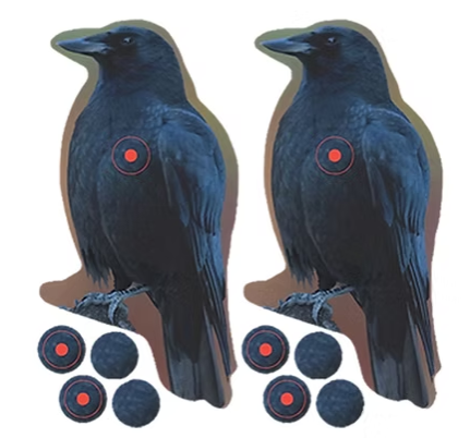 BC SHOOT•N•C® 8 INCH Crow Target (12) Birchwood Casey