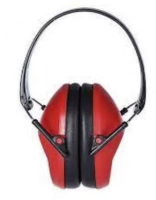 YALE EAR MUFFS ECONOMY FOLDING RED