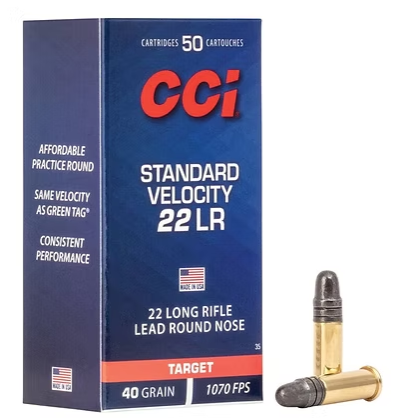 CCI Standard Velocity .22 LR 40 GR (50)