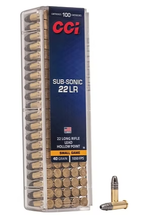 CCI Sub-Sonic HP .22 LR 40 GR (100) CCI