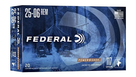 FEDERAL Power-Shok Rifle 25-06 Rem 117 GR (20) Federal
