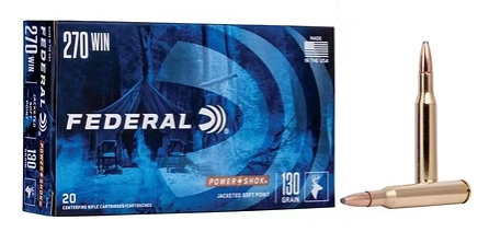 FEDERAL Power-Shok Rifle 270 Win 130 GR (20)