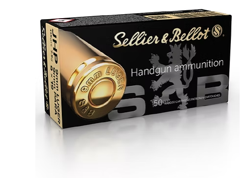 Sellier & Bellot 9mm LUGER / 9mm PARA / 9 x 19 JHP 115 GR (50)