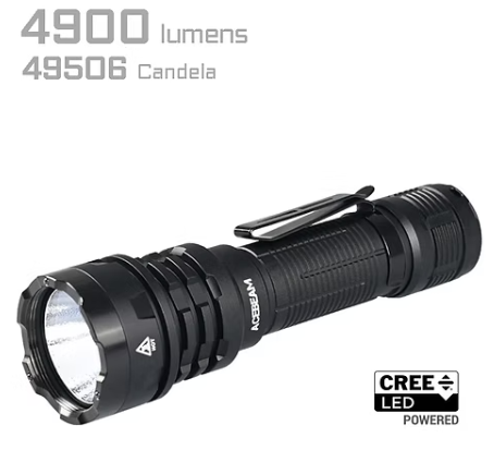 AceBeam Defender P17 Tactical Flashlight 4900 lumens (Black) Acebeam