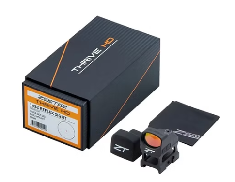 ZEROTECH 28x20 Red Dot Reflex Sight 3 MOA with High Mount Zerotech