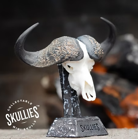 Skullies Miniature Resin Replica - Cape Buffalo Skull Skullies