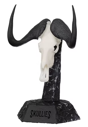 Skullies Miniature Resin Replica - Black Wildebeest Skull Skullies