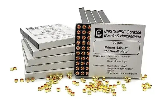 Ginex Small Pistol Primers 4,5 / 3-P1 (100) Ginex