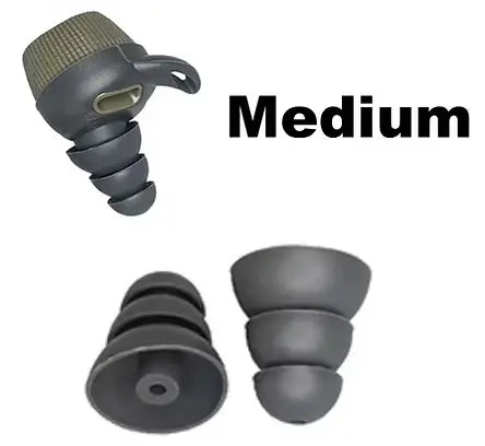 Earmor Replacement Silicone Earplugs for M20 (Medium) Earmor