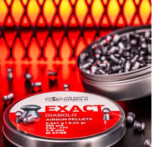 JSB Match Diabolo EXACT 4.53mm/.177 8.44GR Airgun Pellets (500)
