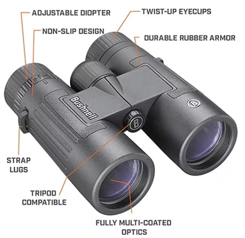 BUSHNELL LEGEND 10x42mm Binoculars (Roof Black) Bushnell