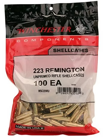 WINCHESTER 223 Rem Unprimed Rifle Shellcases (100) Winchester