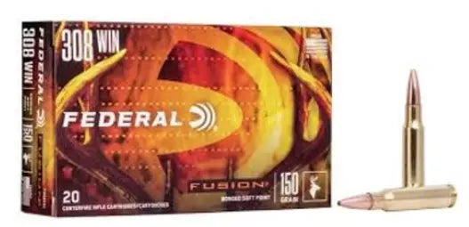 FEDERAL Fusion Rifle 308 Win 150GR (20) Federal