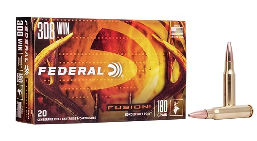 FEDERAL Fusion Rifle 308 Win 180GR (20) Federal