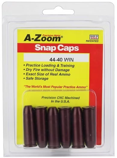 A-ZOOM Snap Caps 44-40 Win (6) A-Zoom