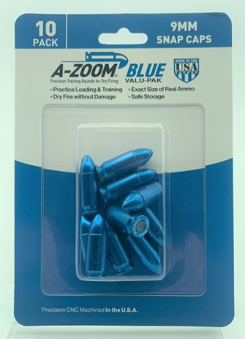 A-ZOOM Snap Caps 9mm Par (10)