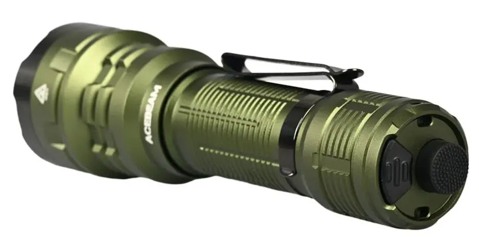 Acebeam P17 Dual-Switch Tactical Flashlight - 4900 Lumens, Green Acebeam