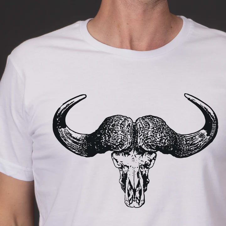Skullies Buffalo T-Shirt - White Skullies