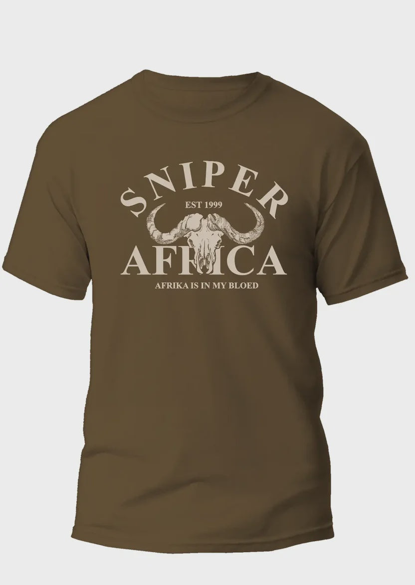 Sniper - Africa Mens T- Shirt - Walnut