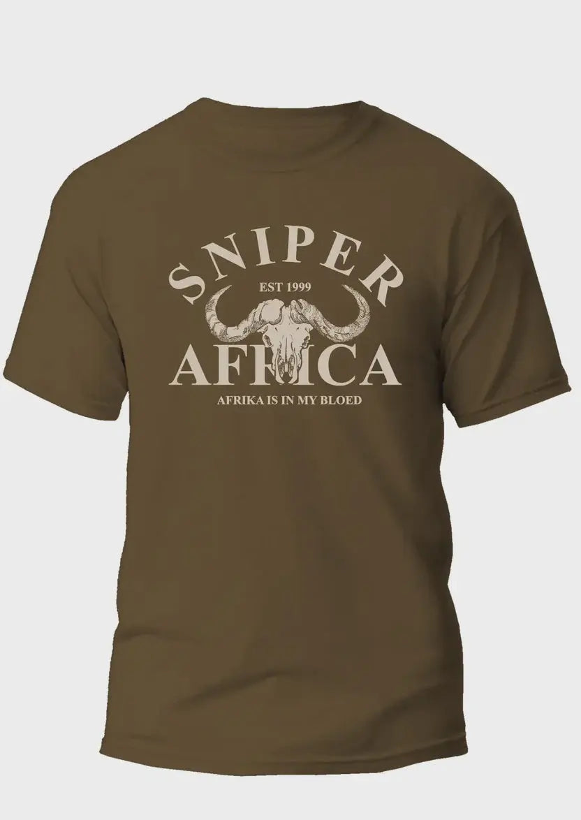 Sniper - Africa Mens T- Shirt - Walnut Sniper Africa