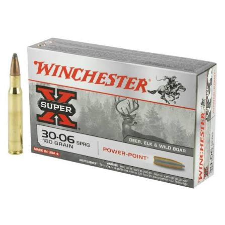 WINCHESTER AMMO 30-06 SPR 180 GR POWER POINT (20)
