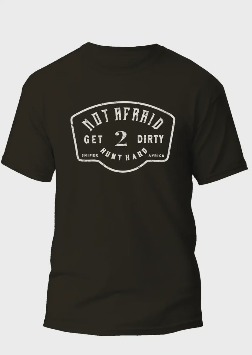 Sniper - Not Afraid Mens T - Shirt - Black Sniper Africa
