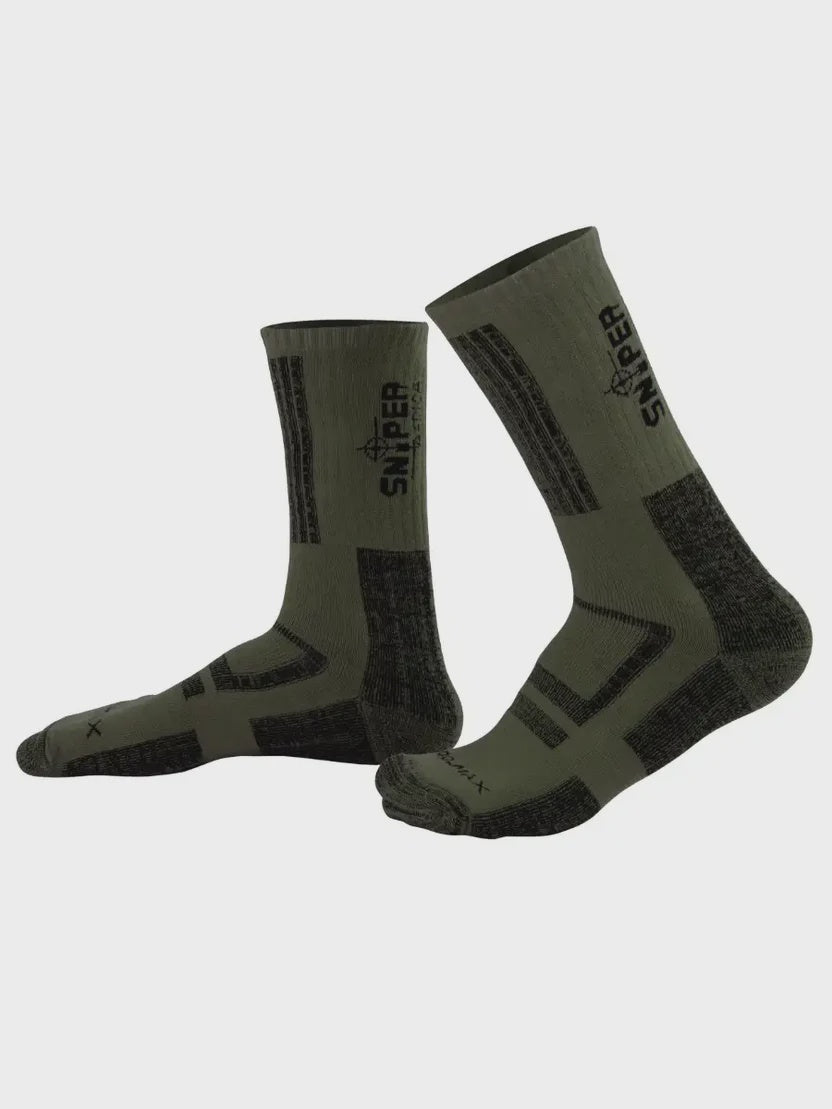 Sniper - Men's CoolMax Socks - Olive