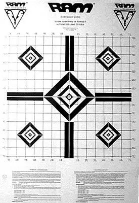 RAM SCOPE ZERO TARGETS (3) BLACK Ram