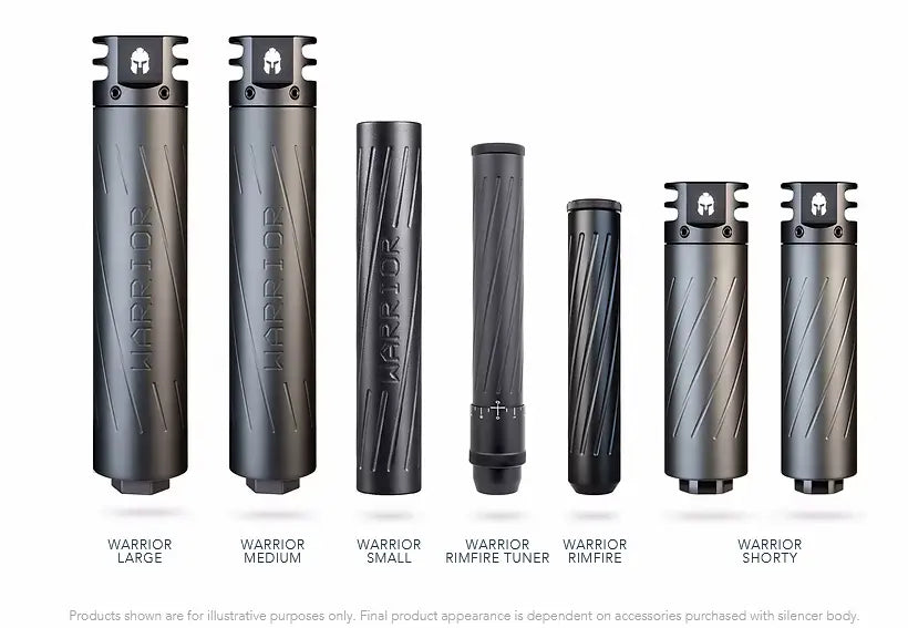 Warrior Suppressor Long Body Large 30cal (Body only/No insert)