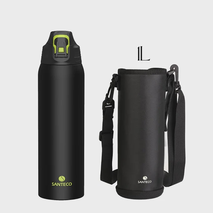 Santeco Nevis Sports Bottle 1L – Carbon Black