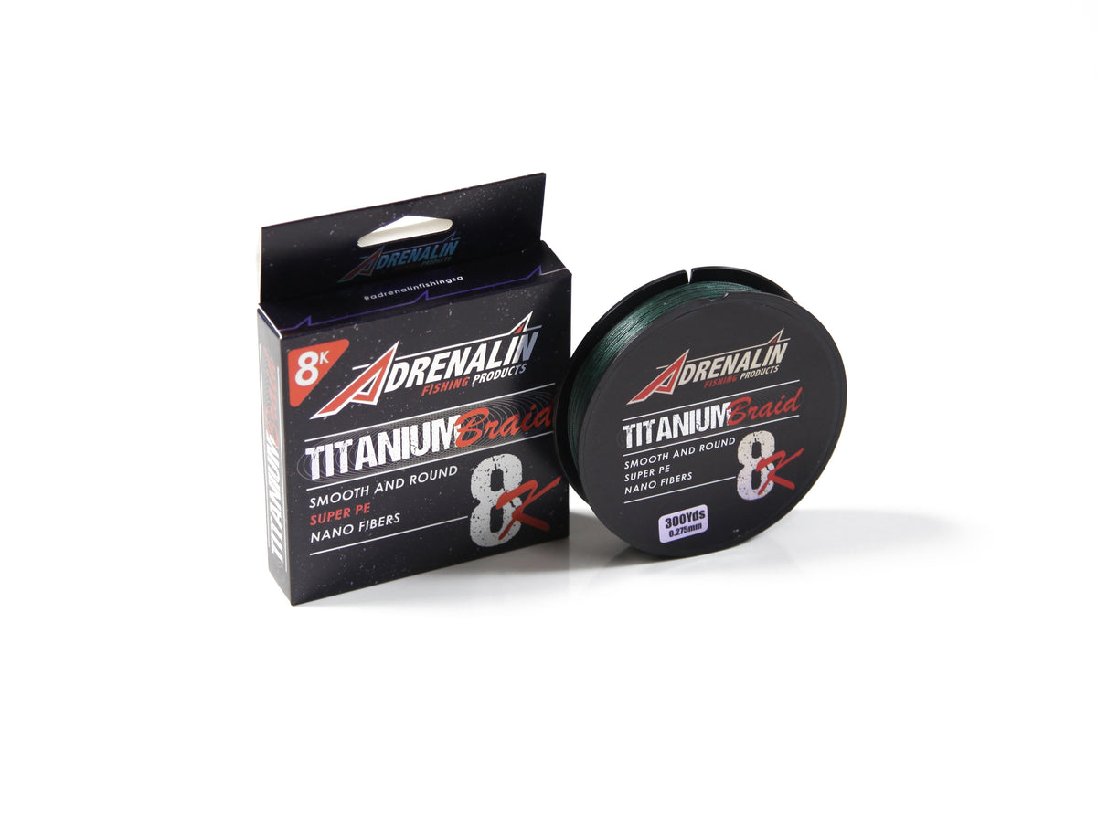 ADRENALIN TITANIUM 8K BRAID 150yds
