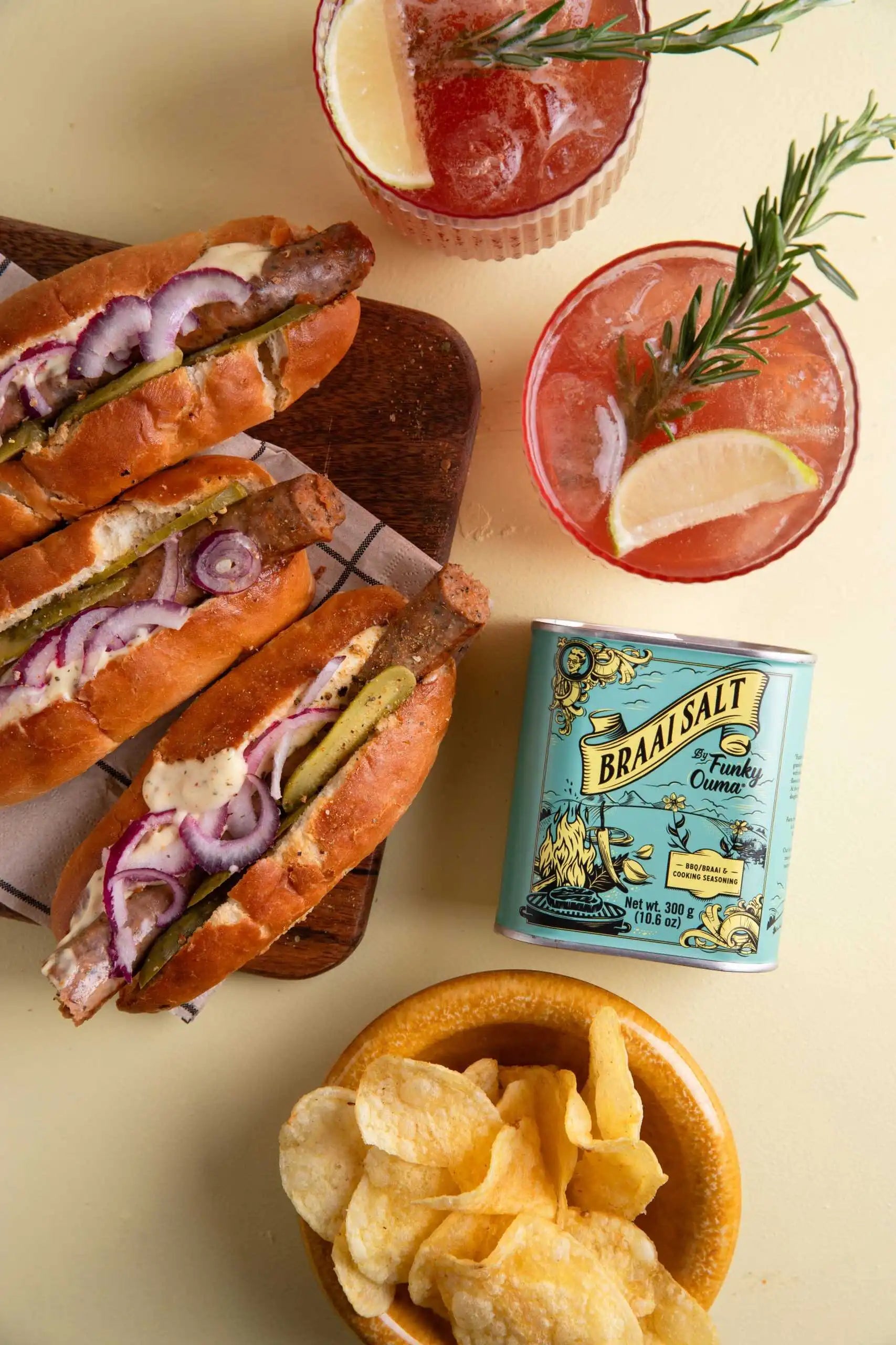 FUNKY OUMA BRAAI AND COOKING SALT TIN  300G